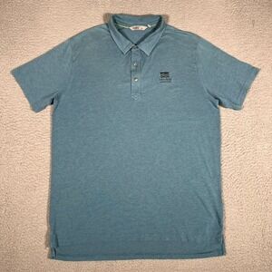 Tasc Shirt Mens Large Blue‎ Bamboo Blend Stretch Soft Golf Casual Preppy Stretch